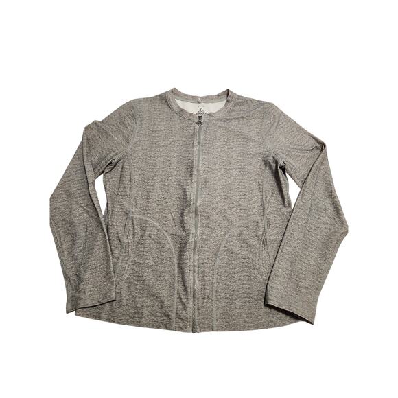 Prana Gray Full Zip Jacket - Women's Size Small - Picture 1 of 5